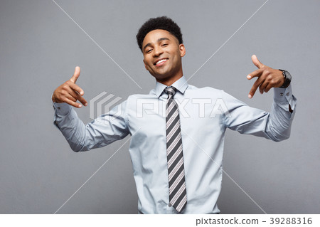 Business Concept - Confident happy young African 39288316