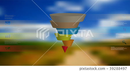 3D illustration infographic template 39288497