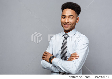 Business Concept - Happy professional african 39290137