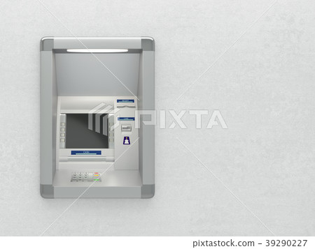 Atm machine on wall 39290227