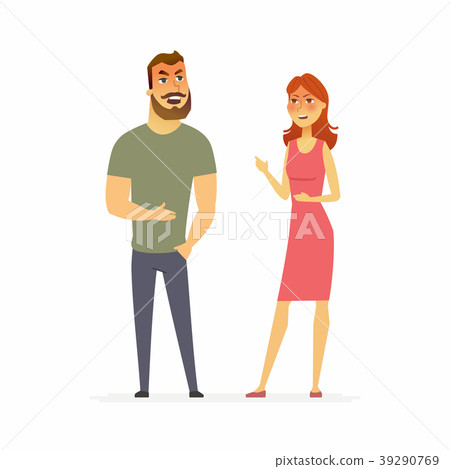 Family argument - cartoon people character 39290769