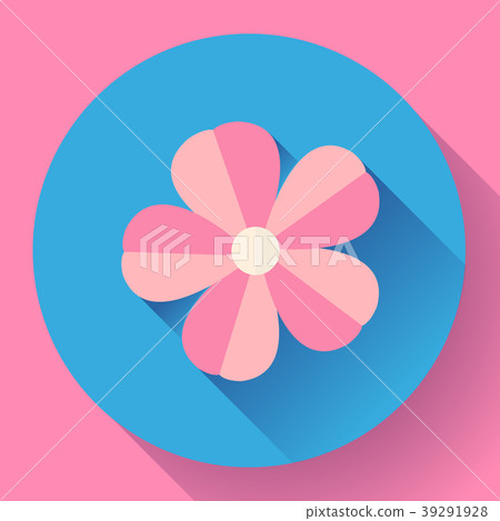 Frangipani flower icon Nature symbol - flower 39291928