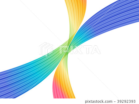 Abstract colorful striped elements on white Abstract colorful striped elements on white 39292393