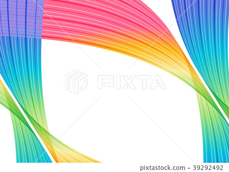Striped colorful background, modern frame Striped colorful background, modern frame 39292492