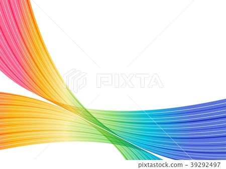Colorful curve elements on white background Colorful curve elements on white background 39292497