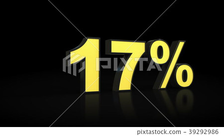 seventeen 17 percent 3D rendering 39292986