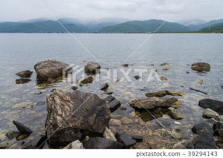 Lake Baikal. Rocky shore on a summer day 39294143