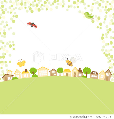 新綠色季節都市風景 39294703