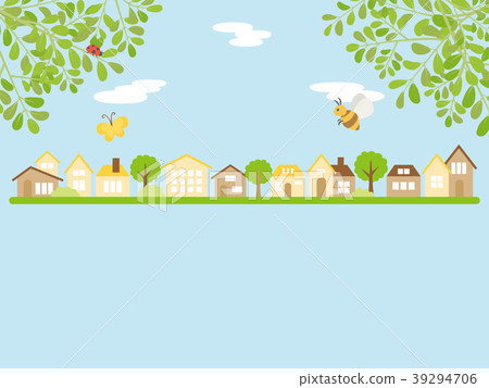 Cityscape of fresh green season 39294706