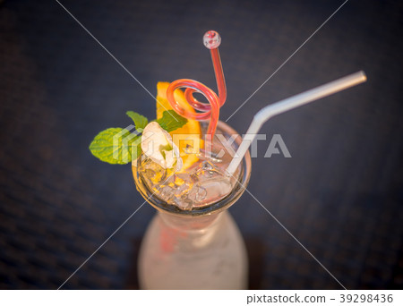 Big water jug filled with water and ice Big water jug filled with water and ice 39298436