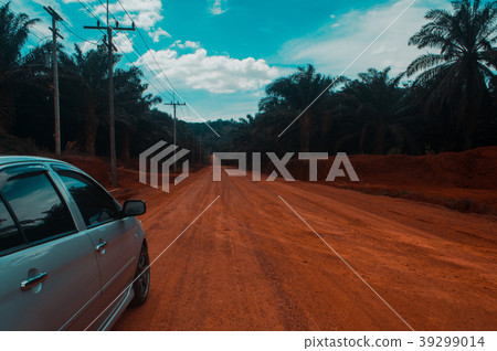 The car in country road ,Thailand The car in country road ,Thailand 39299014