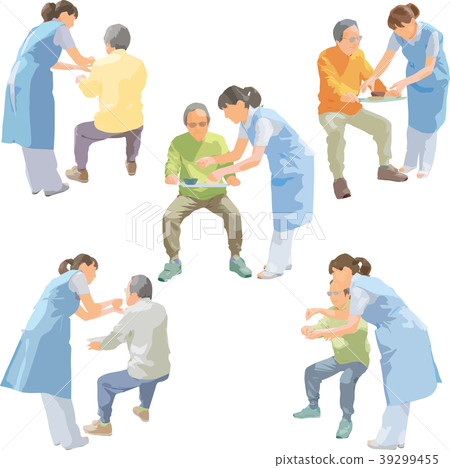 Whole body person illustration _ senior medical Whole body person illustration _ senior medical 39299455