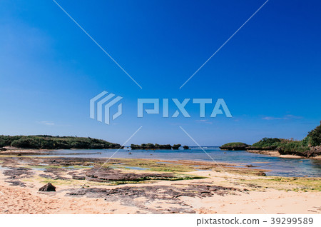 View of Hoshizuna beach, Iriomote isalnd, Okinawa 39299589