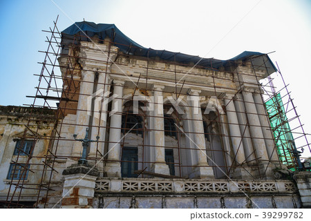 Basantapur Durbar of Nepal under renovation 39299782