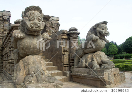 Lions riding over Elephants 39299983