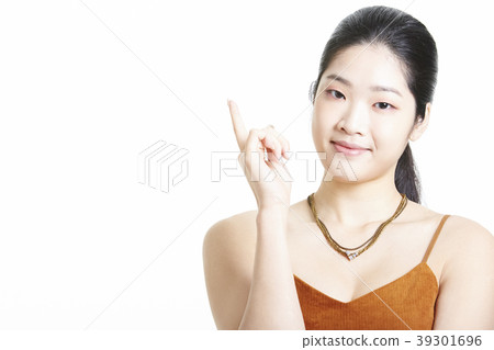 Female portrait series hand sign Female portrait series hand sign 39301696