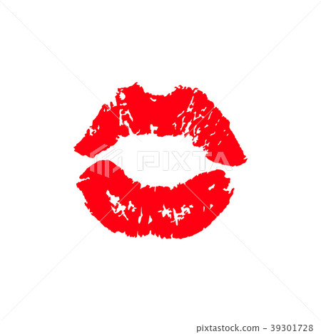Print of lips kiss vector background Print of lips kiss vector background 39301728