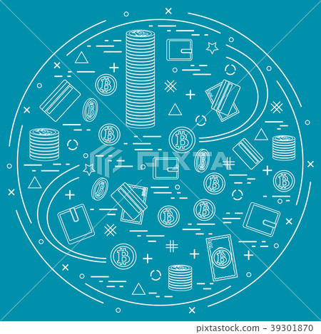 different money, investment and financial icons 39301870