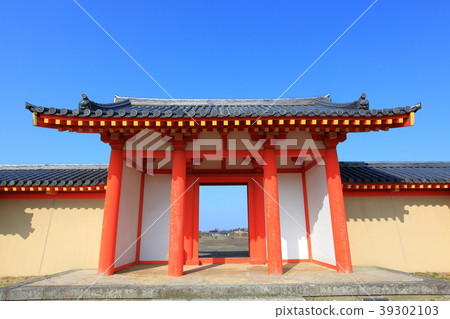 Country-designated historical site Castle wheel fence mark (after Knowasu) 39302103