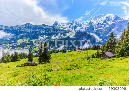 Majestic panoramic view of Eiger, Monch, Jungfrau 39302996