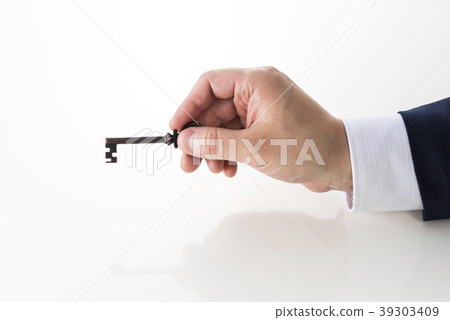 Businessman with key 39303409