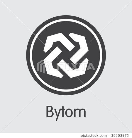 Bytom Cryptocurrency Coin. Vector Trading Sign of 39303575