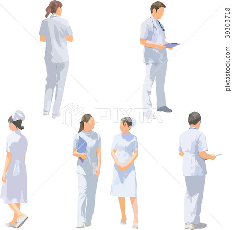 Whole body person illustration _ medical staff 39303718