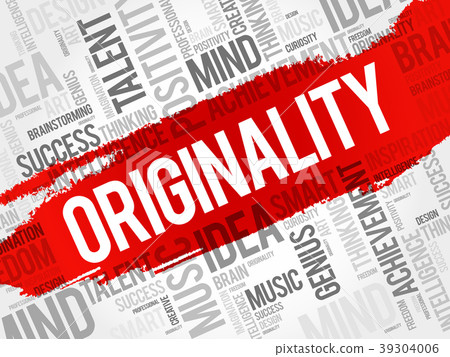 Originality word cloud collage Originality word cloud collage 39304006