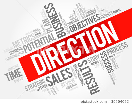 Direction word cloud - Stock Illustration [39304032] - PIXTA
