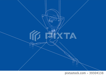 Crane hook with plate 39304138