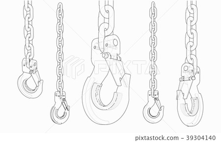 Hook with chain 39304140