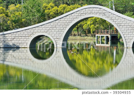 美麗的鄉村水塘在台灣寶山鄉寶山鄉油田村雞油凸的農塘步道 美麗的鄉村水塘在台灣寶山鄉寶山鄉油田村雞油凸的農塘步道 39304935
