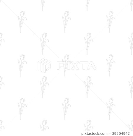 Tulips on White Background Tulips on White Background 39304942