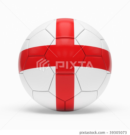 3d rendering of soccer ball with England flag 39305073