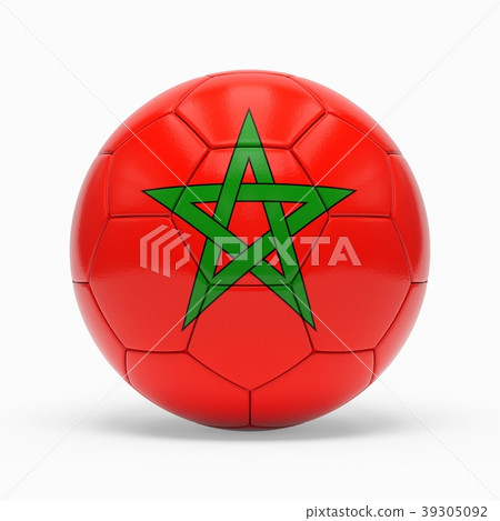 3d rendering of soccer ball with Morocco flag-插圖素材 [39305092] - PIXTA圖庫