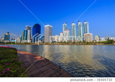 city view at Benjakitti Park, Bangkok, Thailand city view at Benjakitti Park, Bangkok, Thailand 39305710