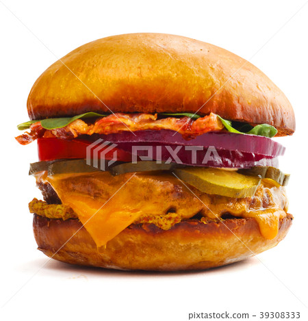 Burger isolated on white Burger isolated on white 39308333