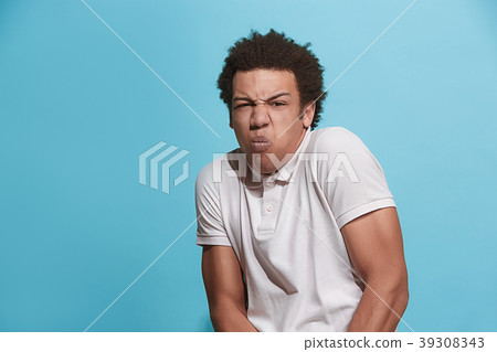 Let me think. Doubtful pensive man with thoughtful 39308343