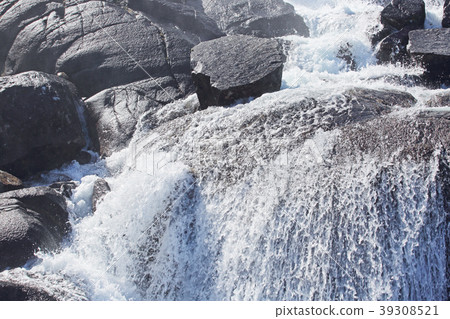 Langfossen waterfall in summer 39308521