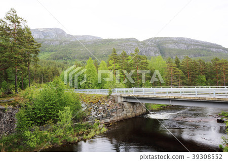 Bridge over river, Norway Bridge over river, Norway 39308552
