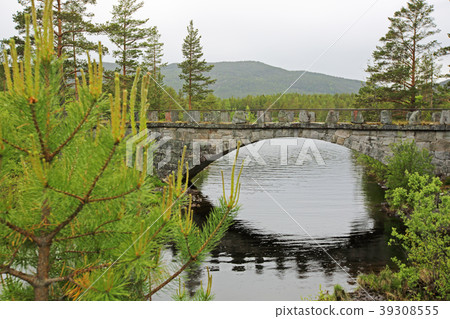 Tinnsja lake and bridge, Norway Tinnsja lake and bridge, Norway 39308555