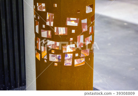 One Biofireplace burn on ethanol gas close-up. One Biofireplace burn on ethanol gas close-up. 39308809