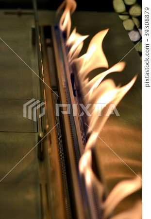 Modern bio fireplot fireplace on ethanol gas. 39308879