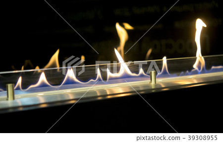 Modern bio fireplot fireplace on ethanol gas. 39308955