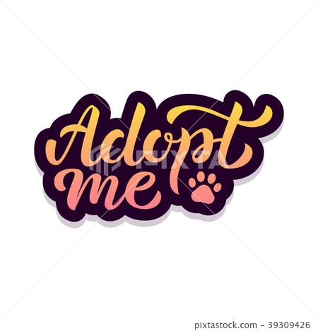 Adopt me hand lettering 39309426