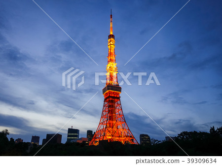 Tokyo tower at night, Japan Tokyo tower at night, Japan 39309634