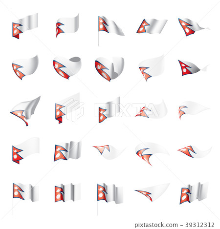 Nepal flag, vector illustration 39312312