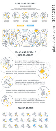 Website Banner Landing Page of Cereals and Beans. Website Banner Landing Page of Cereals and Beans. 39312561