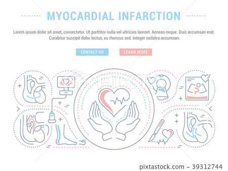 Website Banner Landing Page Myocardial Infarction. Website Banner Landing Page Myocardial Infarction. 39312744