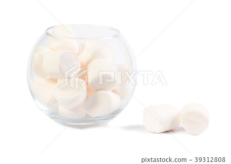 Sweet and soft marshmallow close up background Sweet and soft marshmallow close up background 39312808